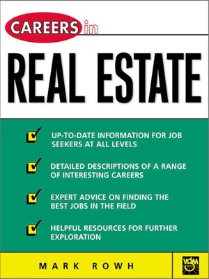 cover image of Careers in Real Estate